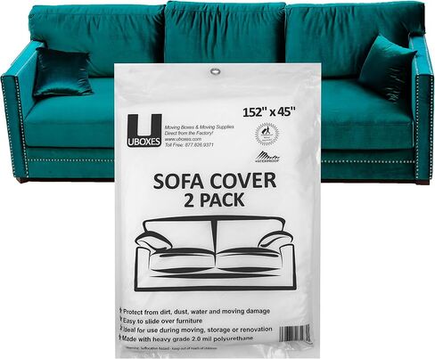 SOFA Moving Covers (2 Pack) - 45" x 152" - Moving & Storage Bags - UBOXES in Saudi Arabia
