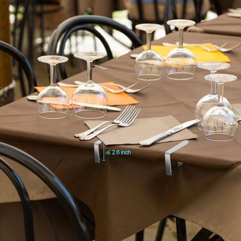 12 Pcs Picnic Tablecloth Clips for Outdoor Tables, Premium Table Cloth Clip Holders, Thick Picnic Table Clips for Dining Tables, Metal Table Cloth Holding Clip, Cover Clamps for Tablecloths HAHAYOO in Kuwait
