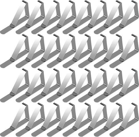 12 Pcs Picnic Tablecloth Clips for Outdoor Tables, Premium Table Cloth Clip Holders, Thick Picnic Table Clips for Dining Tables, Metal Table Cloth Holding Clip, Cover Clamps for Tablecloths HAHAYOO in Kuwait