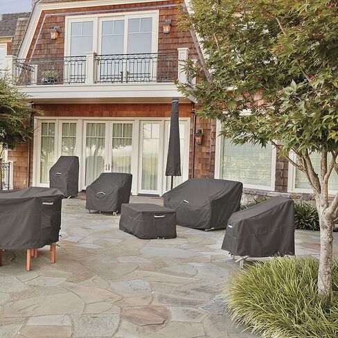 إكسسوارات كلاسيكية رافينا مقاومة للماء مقاس 38 بوصة، غطاء مستطيل للفناء/الطاولة، غطاء طاولة خارجي in Kuwait