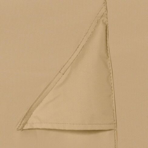 إكسسوارات كلاسيكية تيرازو غطاء طاولة قهوة مستدير مقاوم للماء مقاس 24 بوصة، غطاء طاولة خارجي، رملي in Kuwait