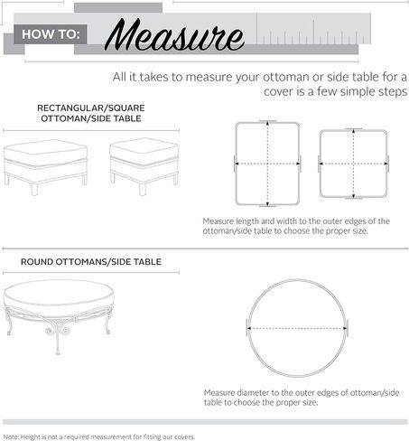 إكسسوارات كلاسيكية فيراندا مقاومة للماء مقاس 21 بوصة غطاء طاولة مربعة الشكل عثماني/جانبي، غطاء طاولة خارجي in Kuwait