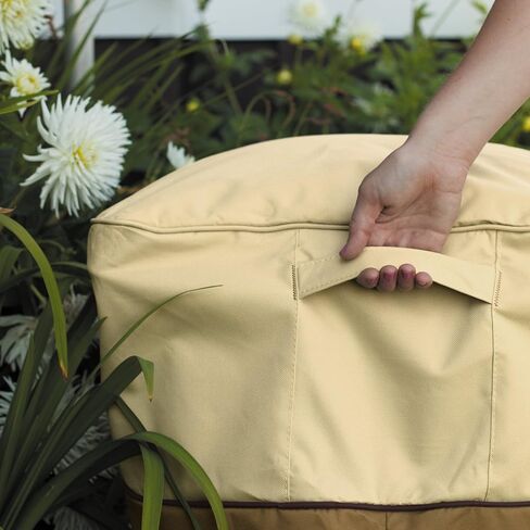 إكسسوارات كلاسيكية فيراندا مقاومة للماء مقاس 21 بوصة غطاء طاولة مربعة الشكل عثماني/جانبي، غطاء طاولة خارجي in Kuwait