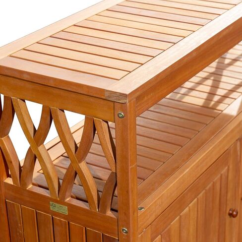 DTY Outdoor Living Longs Peak Eucalyptus Sideboard, Driftwood Gray in Saudi Arabia