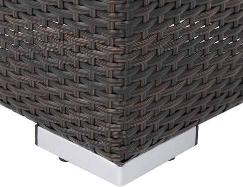 كريستوفر نايت هوم مقعد عثماني من سانتا روزا للاستخدام الخارجي مقاس 16 انش مع وسادة مقاومة للماء، بني متعدد / بيج in Kuwait