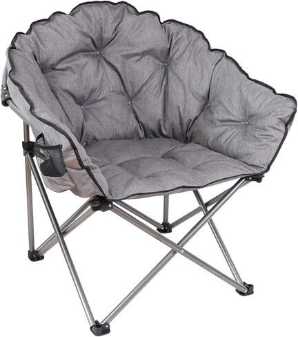 MacSports Padded Cushion Outdoor Folding Lounge Chair + GCI Outdoor Pod Rocker Collapsible Rocking Chair in Saudi Arabia