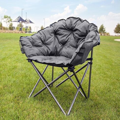 MacSports Padded Cushion Outdoor Folding Lounge Chair + GCI Outdoor Pod Rocker Collapsible Rocking Chair in Saudi Arabia