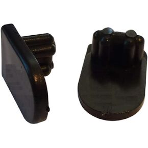 30-310B - 1/2 Oval Sling Insert for Sling Chair Replacement End Caps - 1-1/8" L x 3/4" W - Black Nylon (10 pcs) in Saudi Arabia