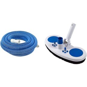 Poolmaster 33430 Heavy Duty In-Ground Pool Vacuum Hose With Swivel Cuff, Made in the USA, 1-1/2-Inch by 30-Feet