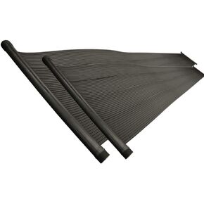 SunHeater Pool Heating System Two 2’ x 20’ Panels – Solar Heater for Inground and Aboveground Made of Durable Polypropylene, Raises Temperature, 6-10°F, S240U Black