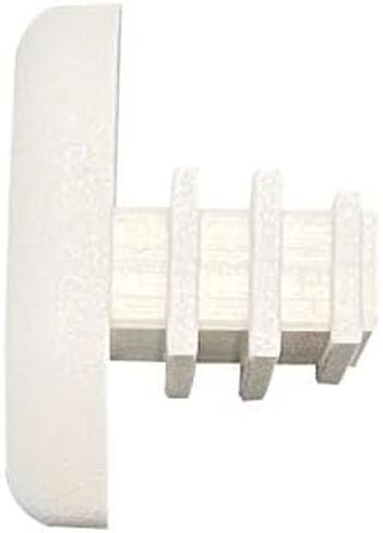 أغطية نهاية السكك الحديدية، وإدراج، تناسب أثاث الفناء من العلامة التجارية Agio وغيرها من ماركات الأثاث الخارجي، نصف بيضاوية، عبوة من 16 قطعة، أبيض in Kuwait