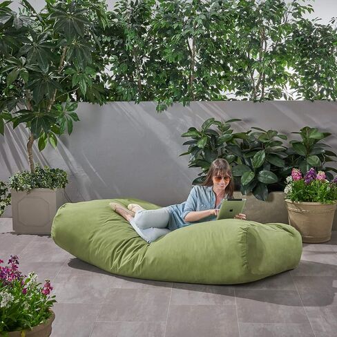 Christopher Knight Home 6 Foot Bean Bag, Blue in Saudi Arabia