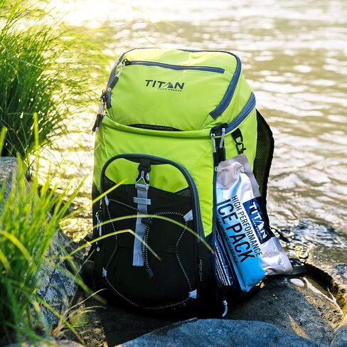 Titan Soft Gel Ice Pack, Lasts Longer Than Ice, Reusable, 2 Packs, 600g | Long lasting cold pack lasts 6 hours longer than ice; puncture-resistant, non-toxic gel; for coolers, totes & lunch bags in Kuwait