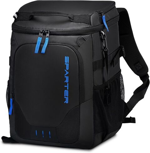 SPARTER Backpack Cooler Insulated 33/49 Can Leakproof Waterproof Bag Beach | 20H Double Compartments Multi Pockets Bottle Opener Water Resistant Lightweight Padded Strap Picnic Hiking Camping Men Women in Kuwait