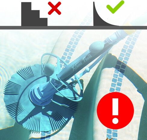 XtremepowerUS Premium Automatic Suction Vacuum-generic Climb Wall Pool Cleaner Sweeper In-Ground Suction Side + Hose Set in Kuwait