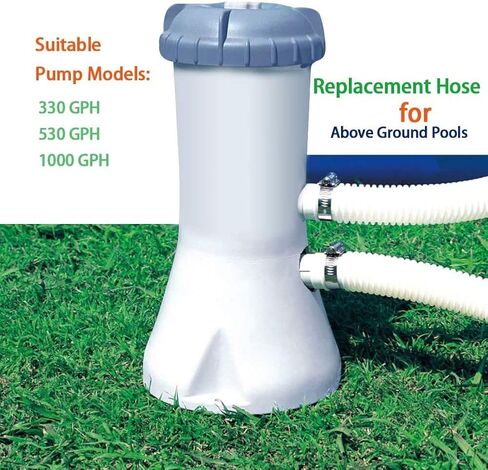 Pool Filter Replacement Hose,Replacement Hose for Above Ground Pools 1.25"Diameter,59"Long Filter Pump Hose,Compatible with Pump Model 607, 637、330 GPH, 530 GPH, and 1000 GPH. in Saudi Arabia