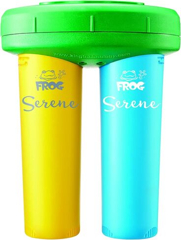 4 FROG Serene Bromine Replacement Cartridges for Hot Tubs for use only with FROG Serene in-Line and Floating Sanitizing Systems, Quick and Easy Sanitizer in Saudi Arabia