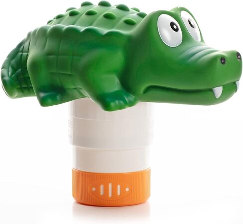XY-WQ Chlorine Floater, Floating Pool Chlorine Dispenser (Alligator), Fits 1 and 3 Inch Tablets for Large and Small Pools, Hot Tub, Spa in Kuwait