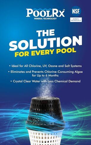 Pool RX 102001 6 Month Swimming Pool Algaecide Replacement, Single Unit, Blue in Saudi Arabia