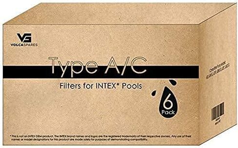 Type A or C 29000e Replacement Filter Cartridge for INTEX Easy Set Above Ground Pools, Compatible with Krystal Clear C1000 C1500 Pumps, Pack of 4 in Kuwait