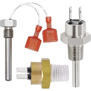 Romalon 42001-0053S Thermistor, 42001-0063S Electrical System High Limit Switch and 42002-0024S Stack Flue Sensor Compatible with Pentair Pool and spa heaters