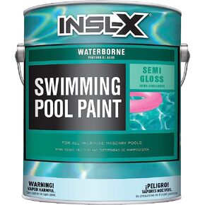 INSL-X Waterborne, Semi-Gloss Acrylic Pool Paint, Aquamarine, 1 Gallon & SXA11009A-01 Stix Acrylic Waterborne Bonding Primer, 1 Gallon, White