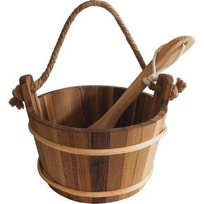 HSE Cedar Sauna Bucket & Ladle (4L, Red Cedar) in Saudi Arabia