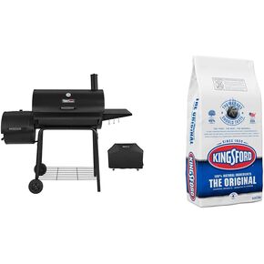 Royal Gourmet CC1830SC Charcoal Grill Offset Smoker with Cover & HomeRight Electro-Torch C900085 Fire Starter