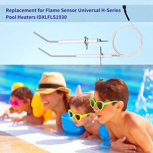 Vsttar IDXLFLS1930 Flame Sensor Replacement Kit, Fit for Hayward Universal H-Series Induced Draft and Gas Heater, Pool Heaters, Fits Model: H250IDL H300IDL H400IDL H150FD H200FD H250FD H300FD H350FD in Kuwait