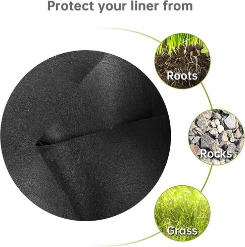 Jantens 12 Foot Round Pool Liner Pad for Above Ground Swimming Pools, Made of Durable Material - Prevents Punctures and Extends Life to The Liner in Saudi Arabia