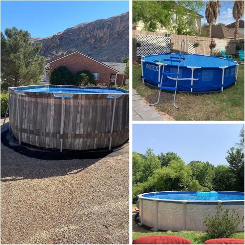 Jantens 12 Foot Round Pool Liner Pad for Above Ground Swimming Pools, Made of Durable Material - Prevents Punctures and Extends Life to The Liner in Saudi Arabia