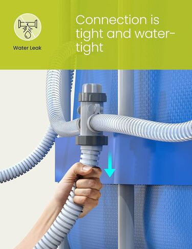 SUMMERBUDDY Split Swimming Pool Hose Plunger Valve, 2 in 1 Hose Plunger Valve Swimming Pool Part for Filter Circulation System in Saudi Arabia