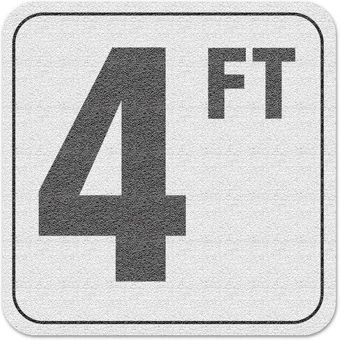 4 FT - Adhesive Swimming Pool Depth Marker Sticker - 6 In x 6 In with 4 Inch Lettering in Kuwait