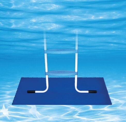 Poolmaster 32184 Swimming Pool Mat Vinyl Liner Protective Ladder Pad, 9 x 24 Inch, Blue in Saudi Arabia