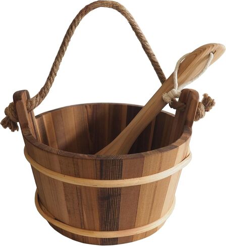 HSE Cedar Sauna Bucket & Ladle (4L, Red Cedar) in Saudi Arabia
