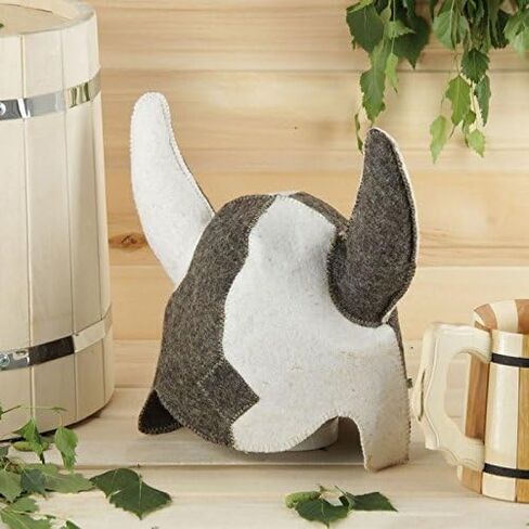 Sauna hat Russian Viking Bath Hat vaporarium Sauna hat for Man Wool hut 100% Russian banya Hats for Sauna Bath Cap for Men Bath Sauna accesories Outdoor Parilka White Russian House Ukraine Vyshyvanka in Saudi Arabia