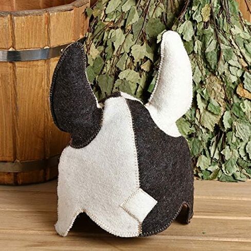 Sauna hat Russian Viking Bath Hat vaporarium Sauna hat for Man Wool hut 100% Russian banya Hats for Sauna Bath Cap for Men Bath Sauna accesories Outdoor Parilka White Russian House Ukraine Vyshyvanka in Saudi Arabia