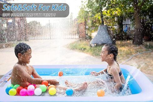 حمام سباحة قابل للنفخ مقاس 79 بوصة × 59 بوصة × 20 بوصة، حمامات سباحة زرقاء كاملة الحجم للأطفال والكبار، فناء خلفي للحديقة العائلية، مثالي للاستخدام في الهواء الطلق، والحديقة، والفناء الخلفي، وحفلات المياه الصيفية، وحفرة الكرة in Kuwait