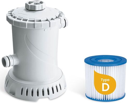 Funsicle 15 × 36 بوصة مجموعة دائرية قابلة للنفخ في الهواء الطلق فوق الأرض مجموعة حمام سباحة مستديرة مع مضخة وفلتر خرطوشة من النوع D in Kuwait