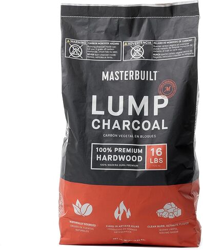 Masterbuilt MB20091621 Lump Charcoal 16 Pound, Black in Kuwait