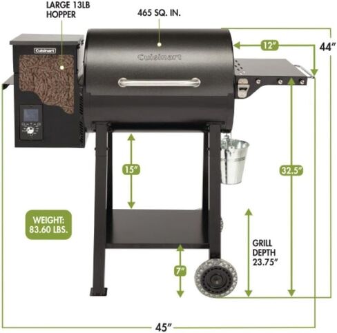 غطاء شواية قابل للحمل من كويزين ارت CGC-4256، 256 متر مربع، أسود in Kuwait