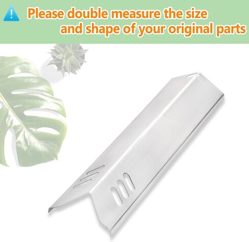 GasSaf 15 inch Heat Plate Replacement for Backyard GBC1460W, GBC1461W, Dyna-glo DGF510SBP, DGF510SSP, Uniflame GBC1059WB, BHG and Others, Porcelain Steel Heat Shield Tent(15" x 3 13/16")(4-Pack) in Kuwait