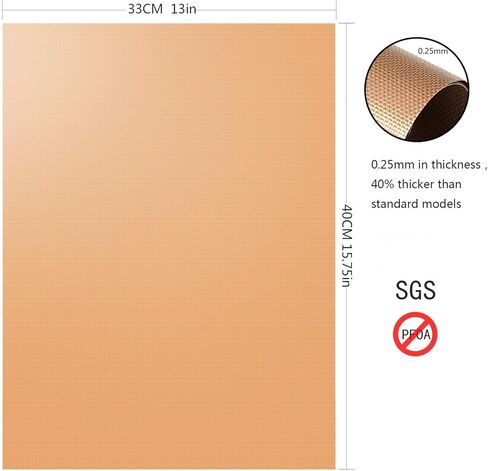 مجموعة سجادة شواء نحاسية من أوكان مكونة من 5 قطع - شواية خارجية غير لاصقة، سجادات شواء نحاسية قابلة لإعادة الاستخدام وسهلة التنظيف، تعمل على شواية كهربائية في الهواء الطلق تعمل بالفحم والغاز كما تشاهد على شاشة التلفزيون - 15.75 × 13 بوصة in Kuwait