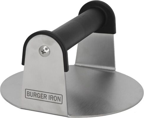 مكبس برجر برجر ايرون Burger Smasher بحجم مقلاة مصنوع من الستانلس ستيل للحصول على أفضل قشور وحرق in Kuwait