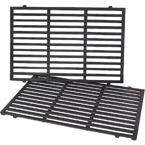 X Home 7638 Grill Grates Replacement for Weber Spirit 300 Series, E-310 E-330, Genesis Silver/Gold B & C Grill Replacement Parts, Cast Iron, 17.5 x 11.9 Inch, 2-Pack