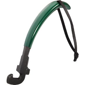 BBQ Grate Lifter Gripper with Green Protective Cover for Big Green Egg,Cast Iron Cooking Grid Lifter for BGE,KJ,Primo Kamado Grill Accessories for Moving Cast Iron Or Steel Hot Plate Grate