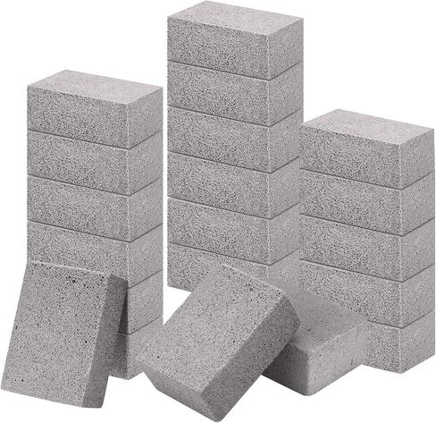 Grill Cleaning Stones Heavy Duty Griddle Bricks Flat Top Griddle Cleaning Block Removing Stains for BBQ-3 Pack with Handle in Saudi Arabia