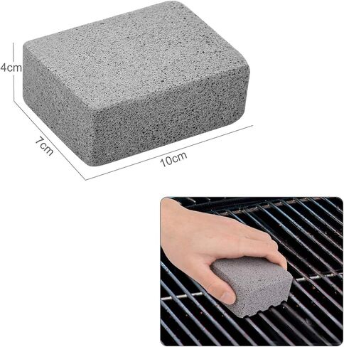 Grill Cleaning Stones Heavy Duty Griddle Bricks Flat Top Griddle Cleaning Block Removing Stains for BBQ-3 Pack with Handle in Saudi Arabia