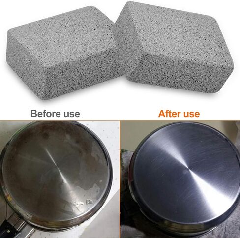Grill Cleaning Stones Heavy Duty Griddle Bricks Flat Top Griddle Cleaning Block Removing Stains for BBQ-3 Pack with Handle in Saudi Arabia
