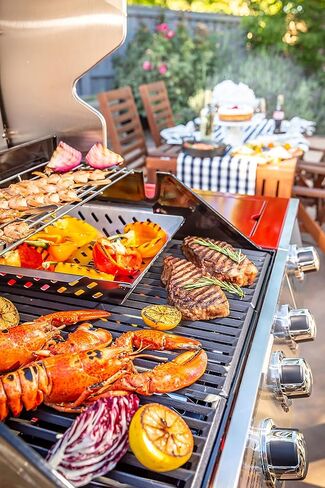 Cuisinart CGWM-019 Stainless Steel BBQ Wok - Grilling Basket with Built-in Handles in Saudi Arabia